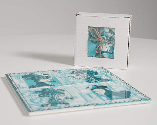 THE 288 Gang Azulejos Ceramic Coasters Set of 4